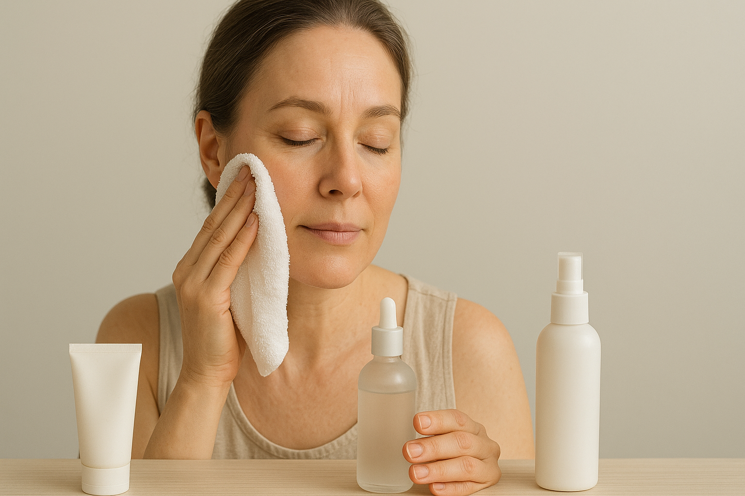 nettoyage visage peau sensible